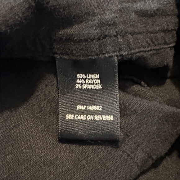 Torrid 1 Black 1X Linen Blend Shorts Overalls Jumpsuit Shortall - Picture 5 of 8